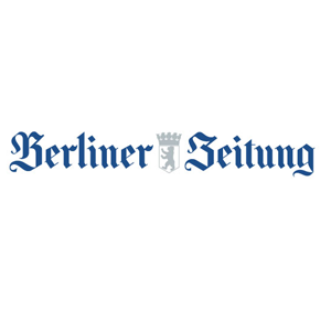 blau weißes Logo der Berliner Zeitung